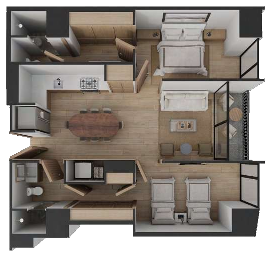 Plano arquitectónico Prototipo 8
